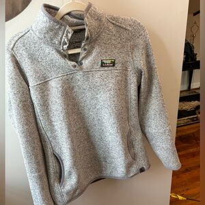 LL Bean Quarter Zip Fleece Pullover Size M